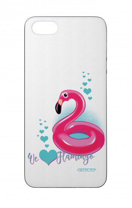 Cover Bicomponente Apple iPhone 5/5s/SE  - We love Flamingo