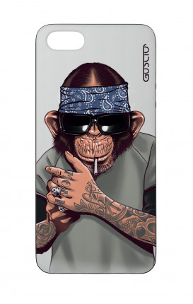Apple iPhone 5 WHT Two-Component Cover - Chimp with bandana