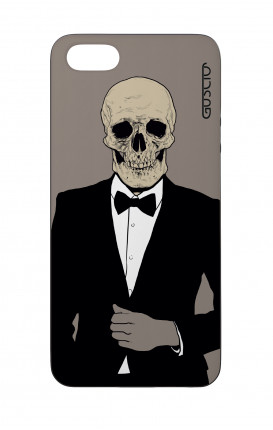 Apple iPhone 5 WHT Two-Component Cover - Tuxedo Skull