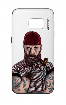 Cover Bicomponente Samsung S7  - Pirata bianco