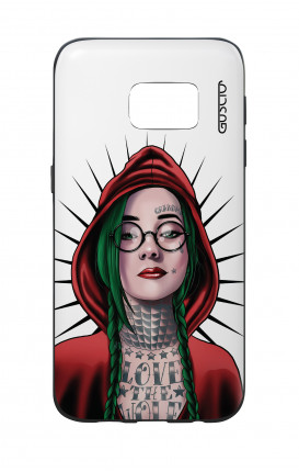 Samsung S7 WHT Two-Component Cover - WHT Red Hood Girl
