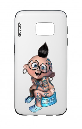 Cover Bicomponente Samsung S7  - Good Boy bianco