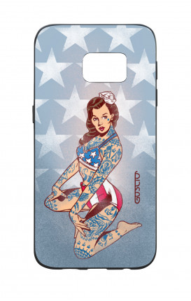 Cover Bicomponente Samsung S7  - Pin Up Stelle e Strisce