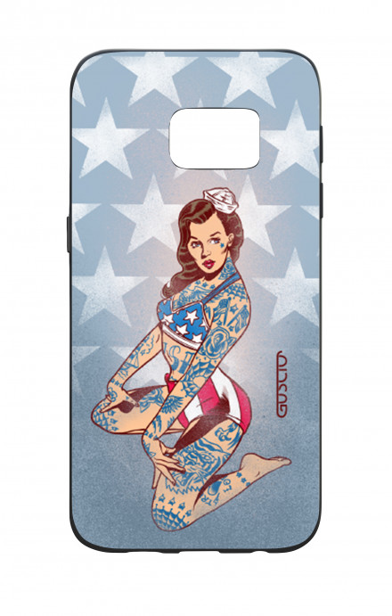Samsung S7 WHT Two-Component Cover - USA Pin Up