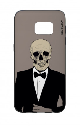 Samsung S7 WHT Two-Component Cover - Tuxedo Skull