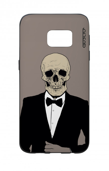 Samsung S7 WHT Two-Component Cover - Tuxedo Skull