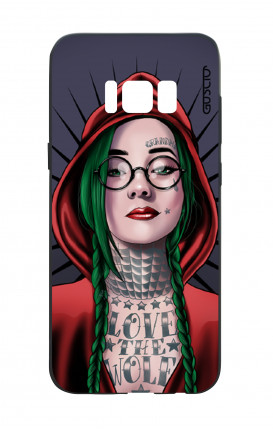 Samsung S8 White Two-Component Cover - Red Hood Girl