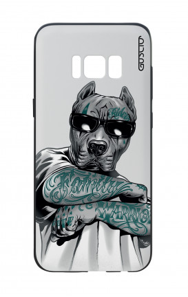 Samsung S8 White Two-Component Cover - Tattooed Pitbull