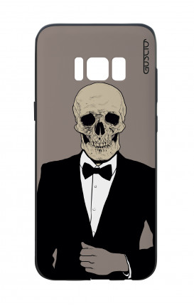 Samsung S8 White Two-Component Cover - Tuxedo Skull
