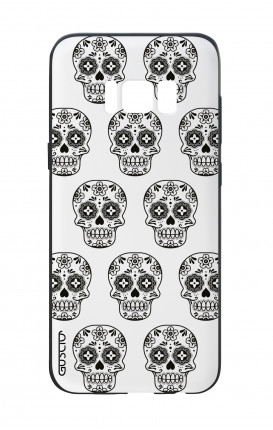 Samsung S8 Plus White Two-Component Cover - Nude Mexican Skulls