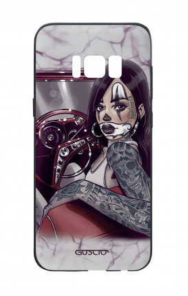 Samsung S8 Plus White Two-Component Cover - Chicana Pin Up on her way