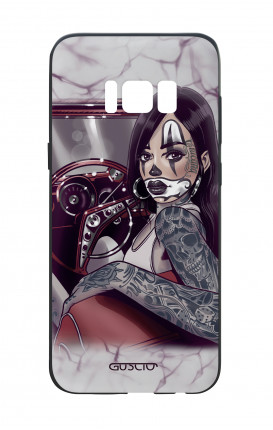 Cover Bicomponente Samsung S8 Plus - Pin Up Chicana in auto