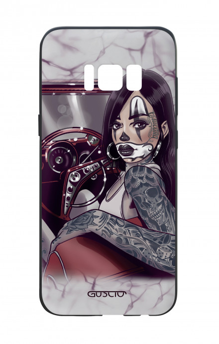 Samsung S8 Plus White Two-Component Cover - Chicana Pin Up on her way