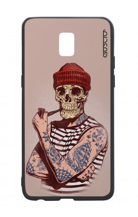 Samsung J5 2017 White Two-Component Cover - Skull Sailor with Red Cup