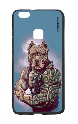 Huawei P9Lite White Two-Component Cover - Pitbull Tattoo