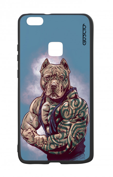 Huawei P9Lite White Two-Component Cover - Pitbull Tattoo