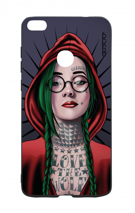 Huawei P8Lite 2017 White Two-Component Cover - Red Hood Girl