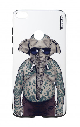Cover Bicomponente Huawei P8Lite 2017 - Uomo elefante bianco