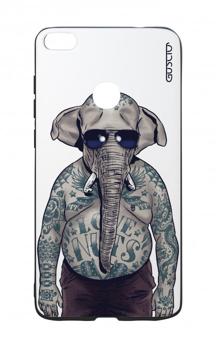 Huawei P8Lite 2017 White Two-Component Cover - WHT Elephant Man