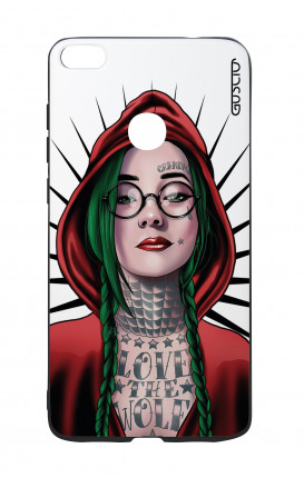 Huawei P8Lite 2017 White Two-Component Cover - WHT Red Hood Girl
