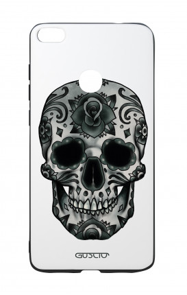 Huawei P8Lite 2017 White Two-Component Cover - WHT DarkCalaveraSkull