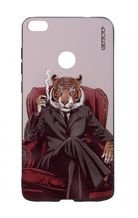 Huawei P8Lite 2017 White Two-Component Cover - Elegant Tiger