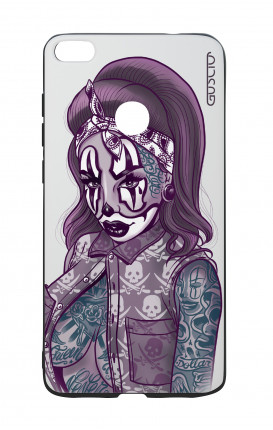 Huawei P8Lite 2017 White Two-Component Cover - Chicana Pin Up Clown