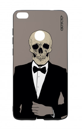 Huawei P8Lite 2017 White Two-Component Cover - Tuxedo Skull