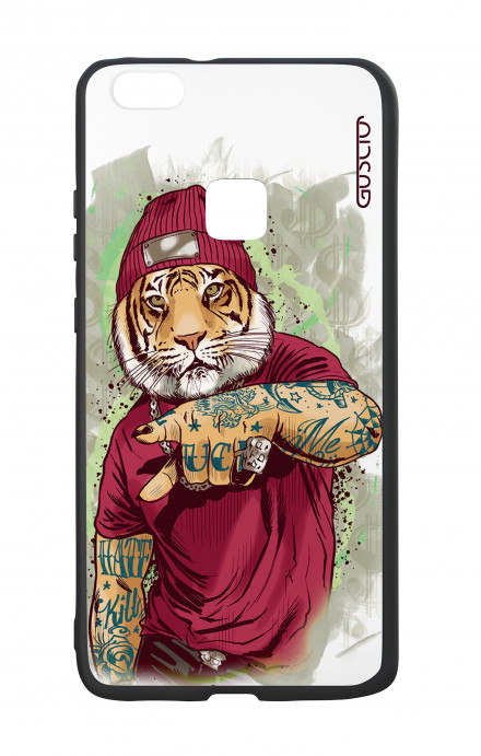 Huawei P10Lite White Two-Component Cover - WHT Hip Hop Tiger