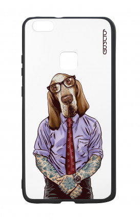 Cover Bicomponente Huawei P10Lite - Italian Hound bianco