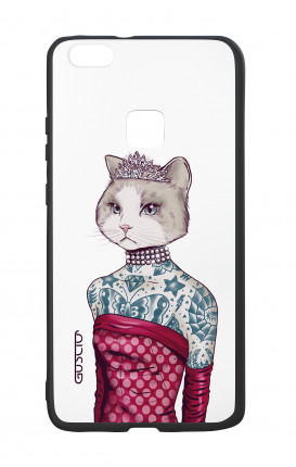 Huawei P10Lite White Two-Component Cover - WHT Kitty Princess