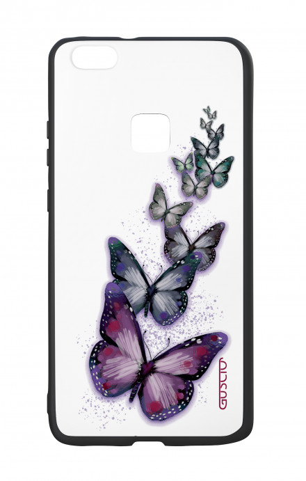 Huawei P10Lite White Two-Component Cover - Butterflies