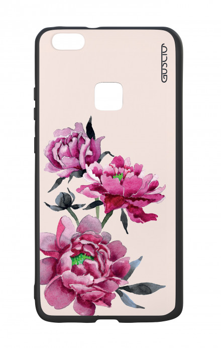 Cover Bicomponente Huawei P10Lite - Peonie rosa