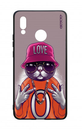 Huawei P20Lite WHT Two-Component Cover - Cat Love