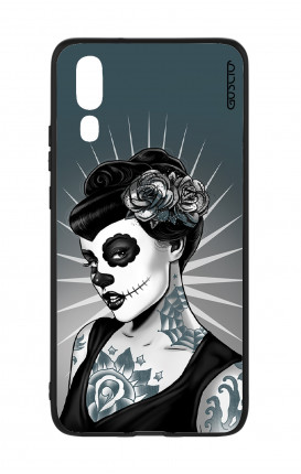 Huawei P20 WHT Two-Component Cover - Calavera Grey Shades