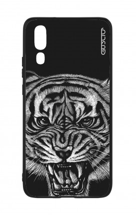 Huawei P20 WHT Two-Component Cover - Black Tiger