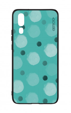 Huawei P20 WHT Two-Component Cover - Tiffany Polka dot