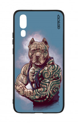 Huawei P20 WHT Two-Component Cover - Pitbull Tattoo