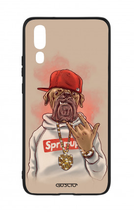 Huawei P20 WHT Two-Component Cover - Rap Dog