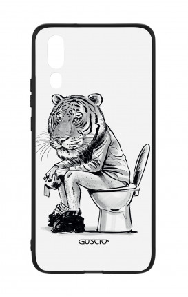 Huawei P20 WHT Two-Component Cover - Tiger on WC