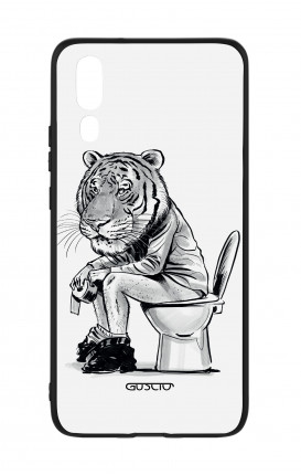 Cover Bicomponente Huawei P20 - Tigre al cesso