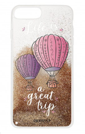 Cover GLITTER Liquid Apple iphone 7/8Plus GLD - Life is a Great Trip