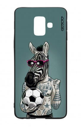 Samsung J6 2018 WHT Two-Component Cover - Zebra