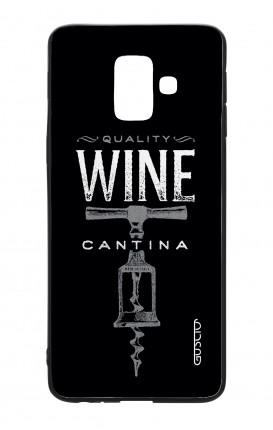 Samsung J6 2018 WHT Two-Component Cover - Wine Cantina