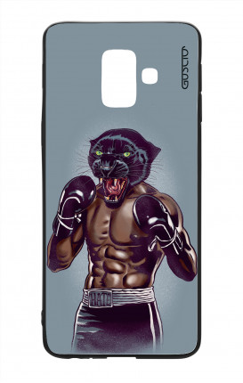 Samsung J6 2018 WHT Two-Component Cover - Boxing Panther