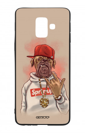 Samsung J6 2018 WHT Two-Component Cover - Rap Dog