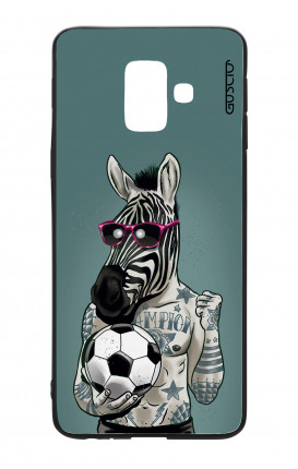 Samsung A6 WHT Two-Component Cover - Zebra