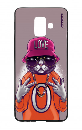 Cover Bicomponente Samsung A6 - Gatto LOVE