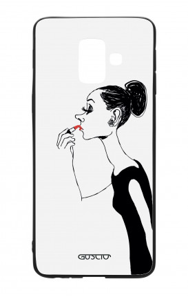 Cover Bicomponente Samsung A6 - Miss con rossetto