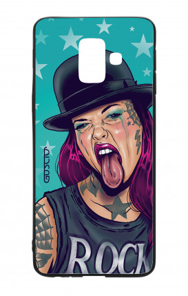 Cover Bicomponente Samsung A6 Plus - Ragazza linguaccia